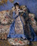 Pierre-Auguste Renoir Camille Monet reading oil painting artist